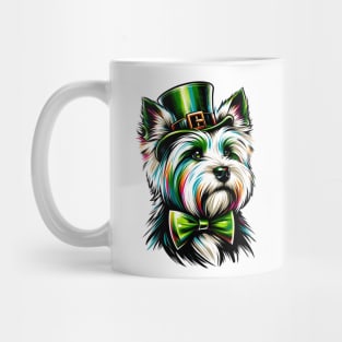 Biewer Terrier Embraces Saint Patrick's Day Cheer Mug